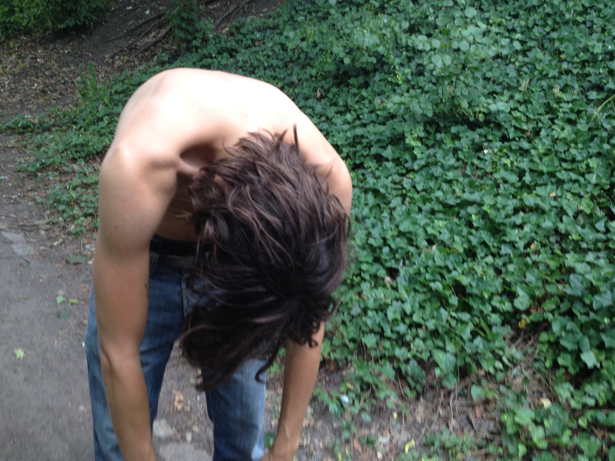Donkey Kid in the woods