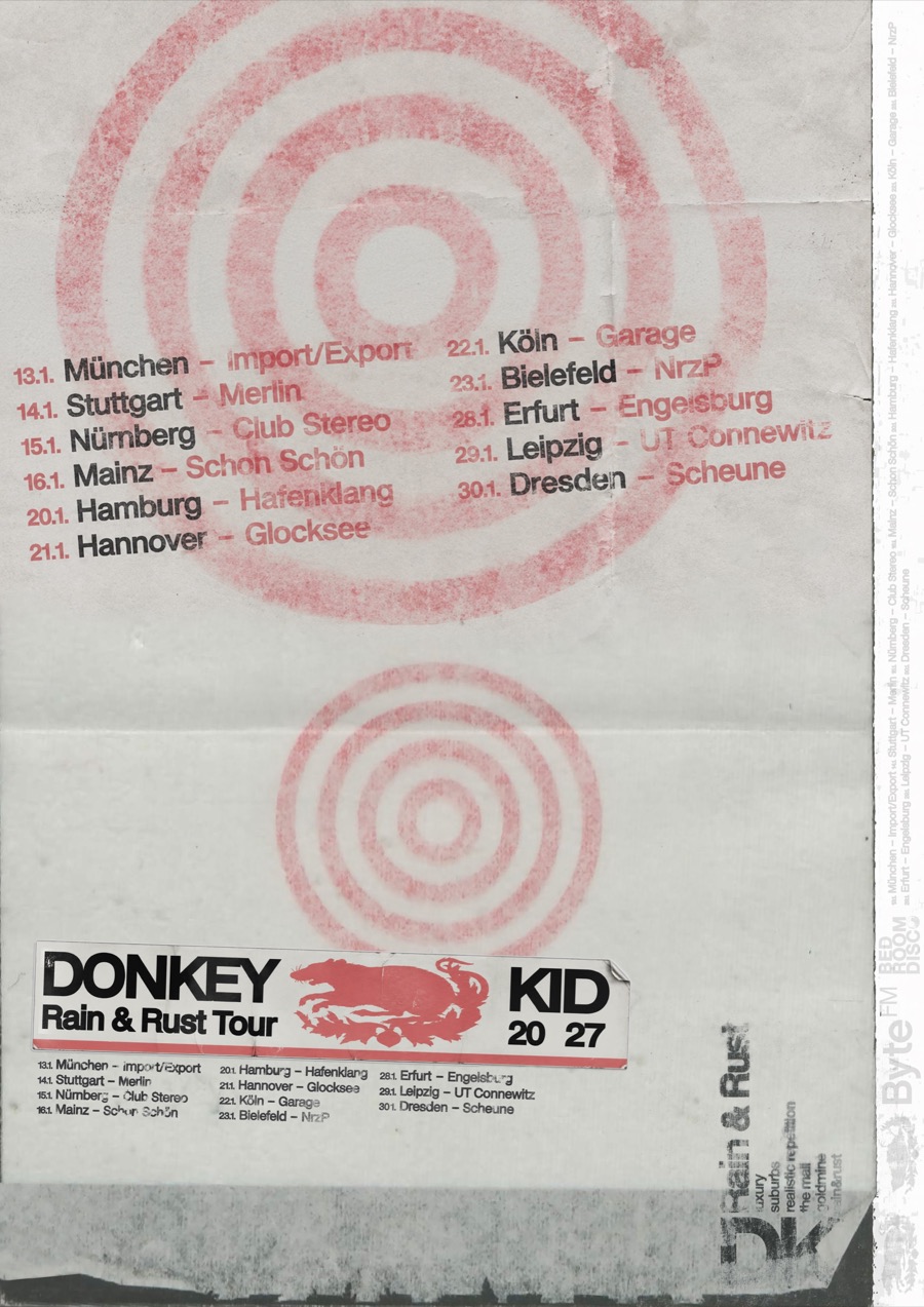 Donkey Kid Rain & Rust Tour poster
